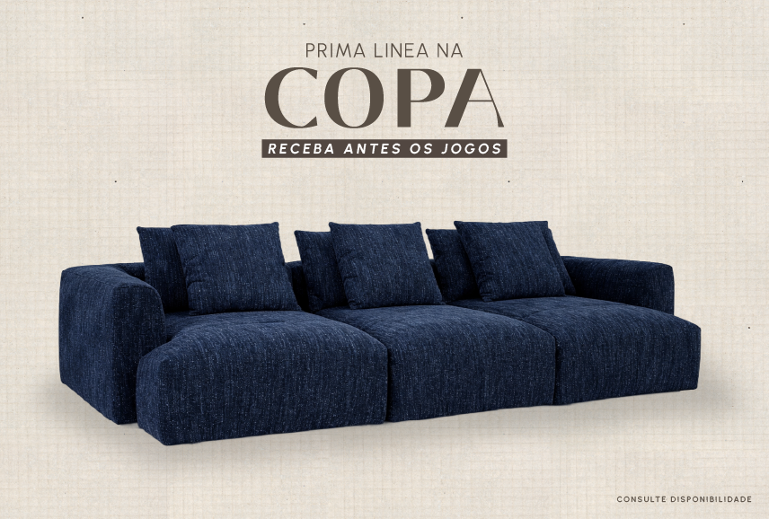 Prima Linea na Copa: transforme seu espaço para viver cada jogo com mais conforto